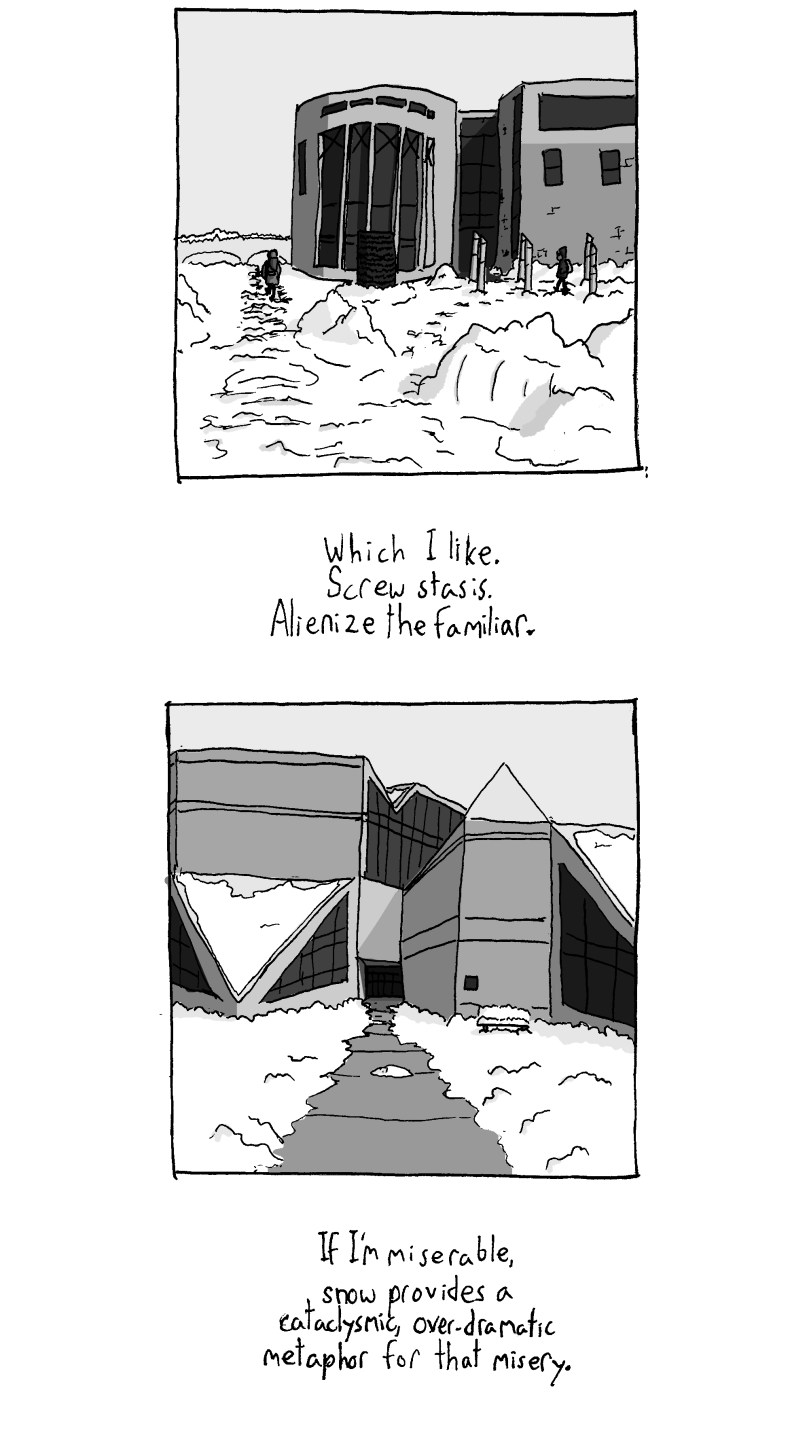 the triangley building is where i work. i work in this thing